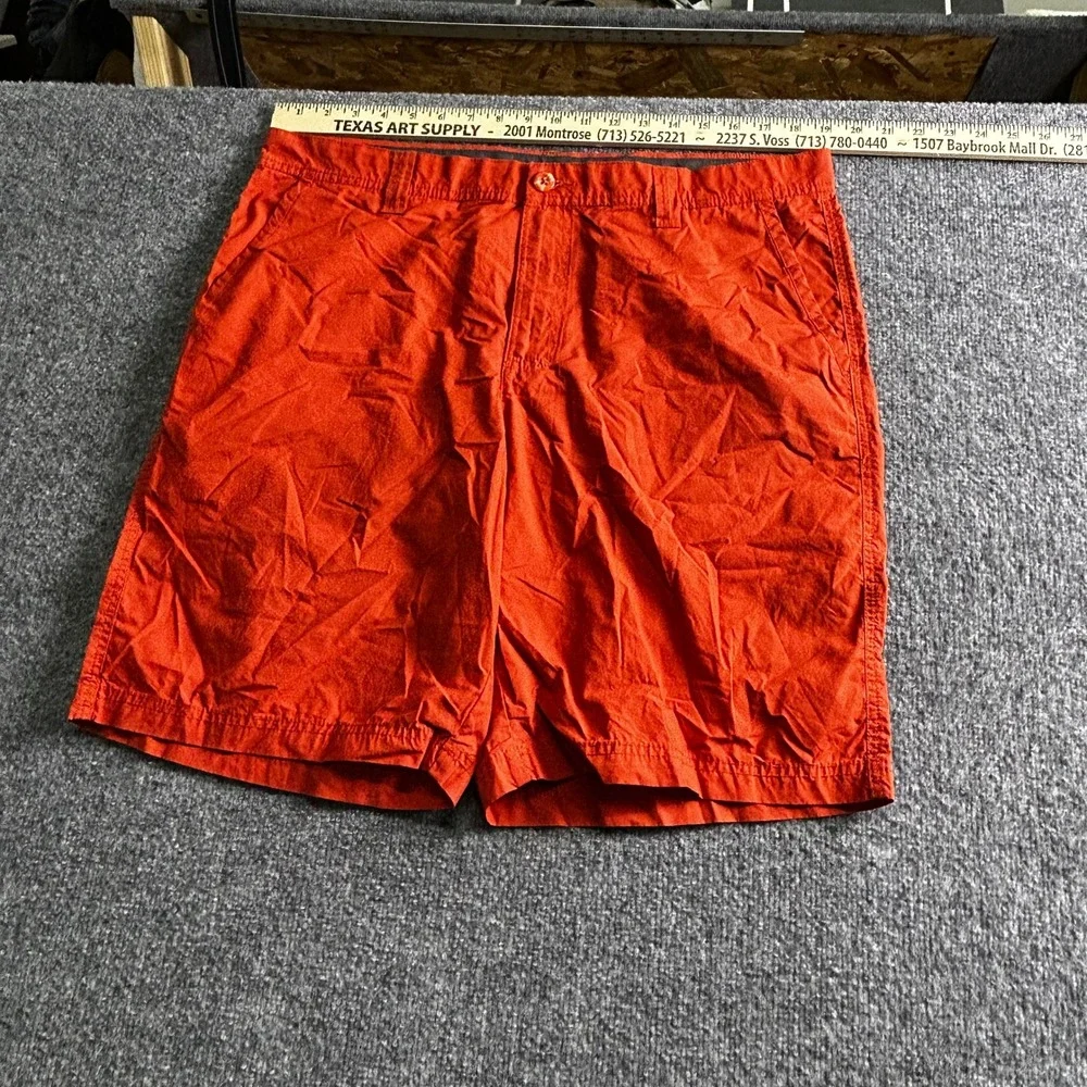 Columbia Shorts Mens Size 38 Burnt Orange Casual Flat Front Outdoor 10in Inseam